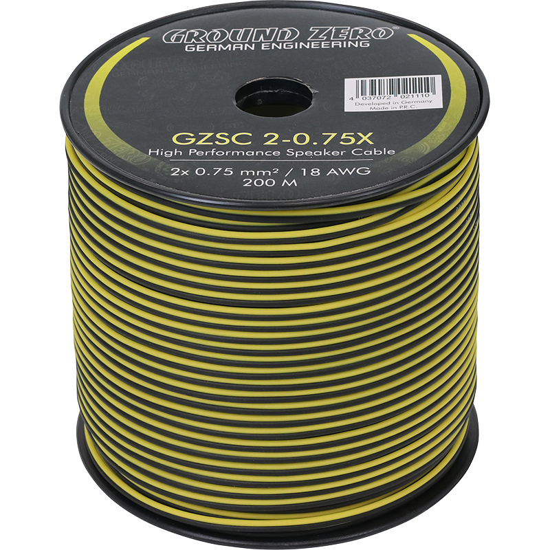 Ground Zero GZSC 2-0.75X, garsiakalbio kabelis
