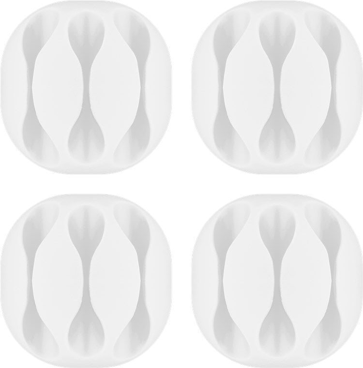 Goobay 3-jų taškų USB kabelių laikiklis (įvairių spalvų)