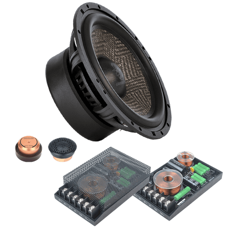 Ground Zero GZUC 650SQ-II, 2-jų juostų komponentiniai garsiakalbiai