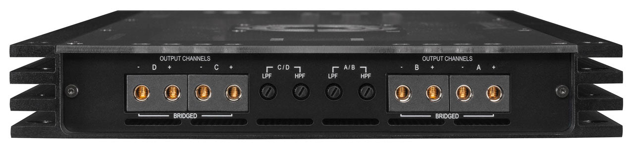 HELIX C FOUR, automobilinis garso stiprintuvas - šonas