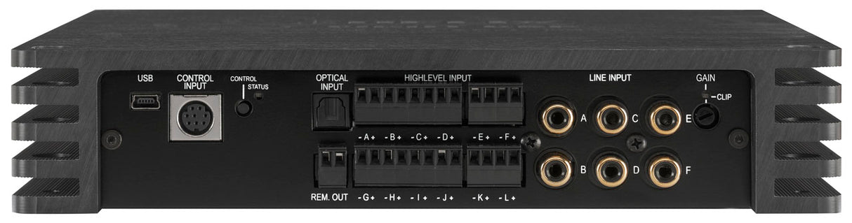 HELIX V TWELVE DSP, automobilinis garso stiprintuvas - šonas