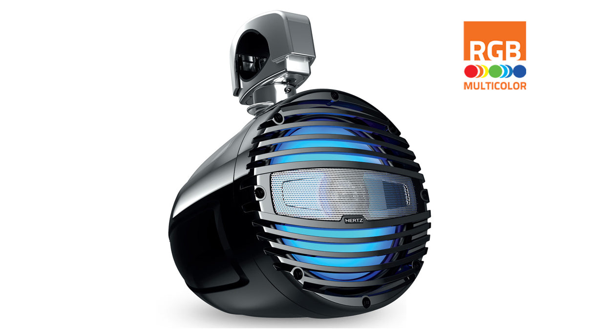 Hertz HTX 8 M-CL-W / C, 8” Marine cabinet speaker 200W, with RGB LED lighting