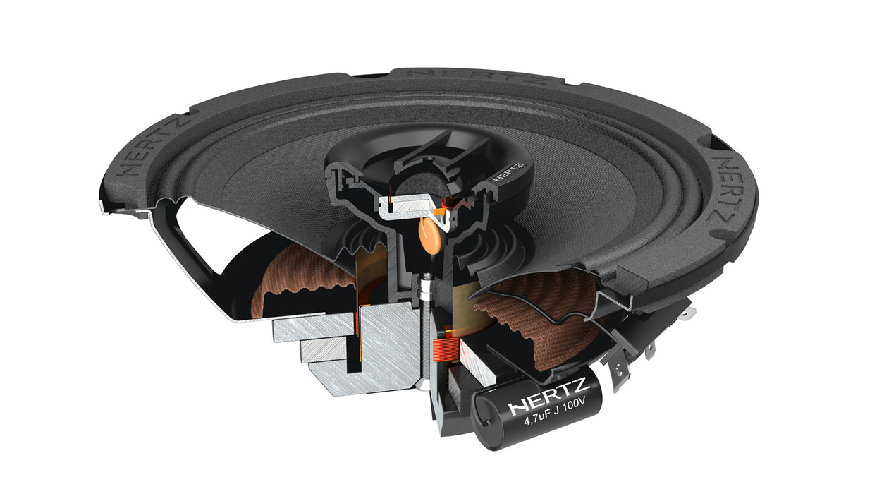 Hertz SX 165 NEO, SPL koaksalinis garsiakalbis - pjūvis