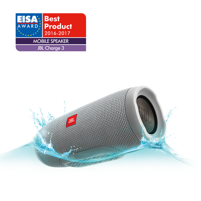 Nešiojama belaidė garso kolonėlė JBL Charge 3 su Bluetooth, atspari drėgmei Kolonėlės JBL AUTOGARSAS.LT