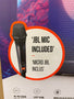 JBL PartyBox 310, nešiojama garso kolonėlė - valdymas + JBL mikrofonas