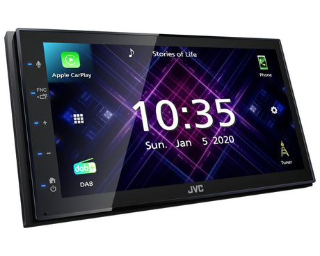 JVC KW-M565DBT, 6.8" 2-DIN multimedija su Bluetooth, Apple CarPlay, Android Auto