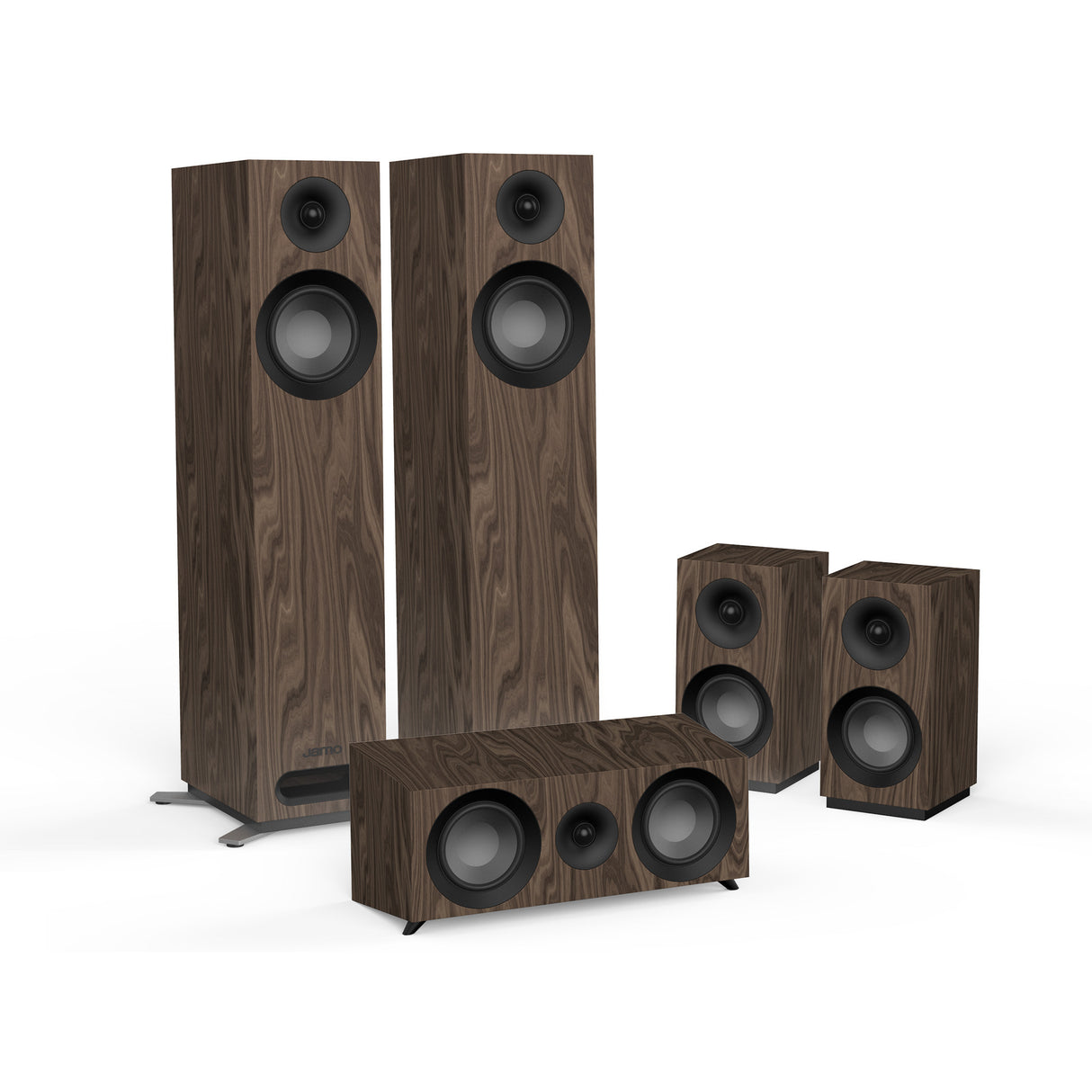 Jamo S 805 HCS, 5.0 namų kino garso sistema (įvairių spalvų) -Walnut