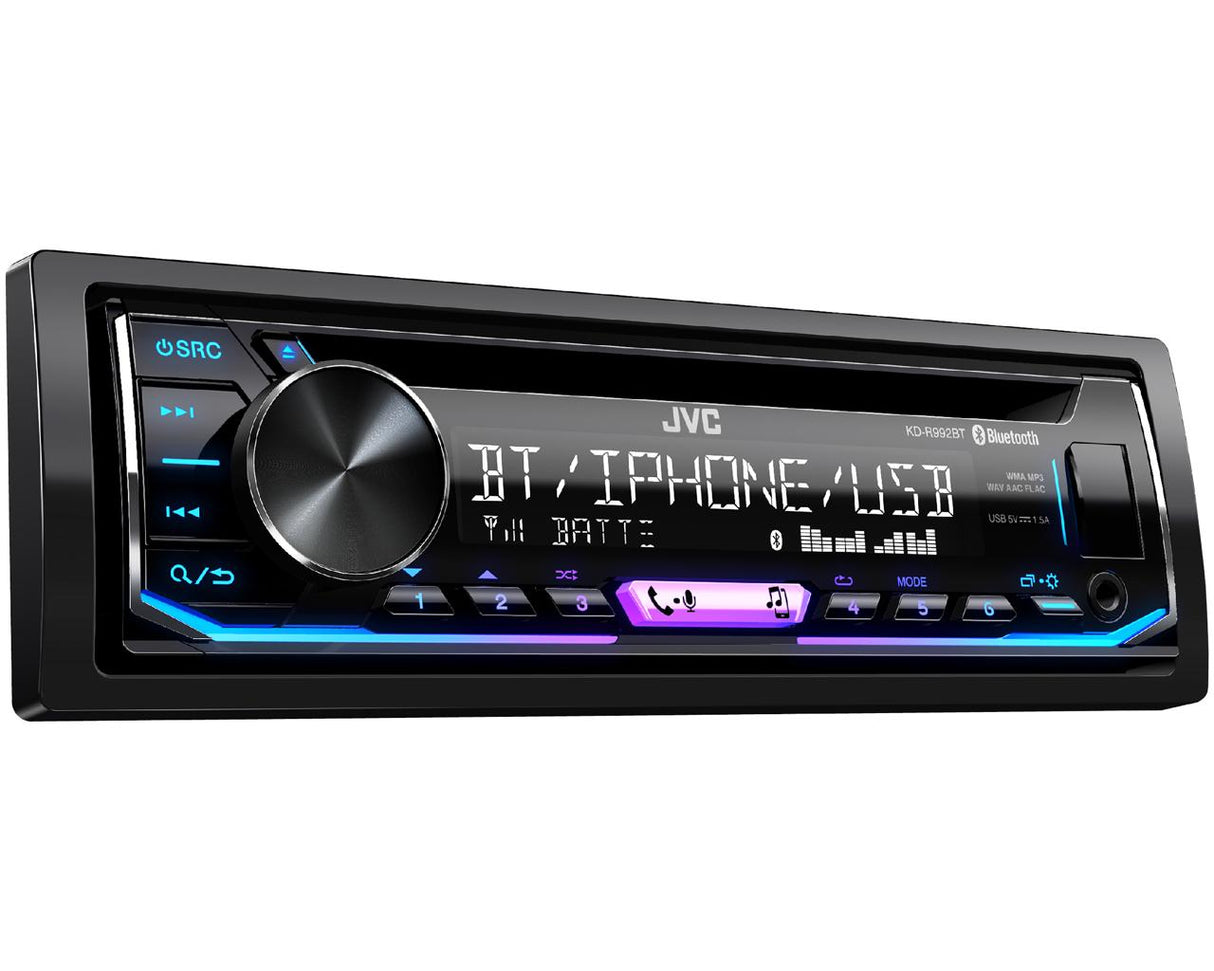 Magnetola automobiliui JVC KD-R992BT, CD, USB, AUX, BLUETOOTH Magnetolos JVC AUTOGARSAS.LT