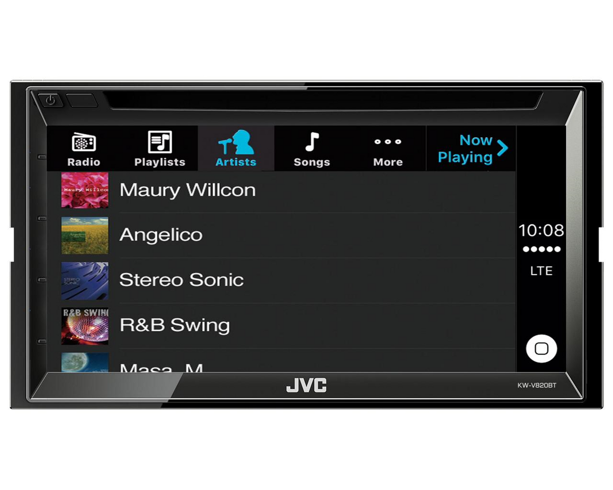 Multimedija automobiliui JVC KW-V820BT, 2-DIN, DVD, CD, USB, BLUETOOTH, Apple CarPlay Multimedija JVC AUTOGARSAS.LT