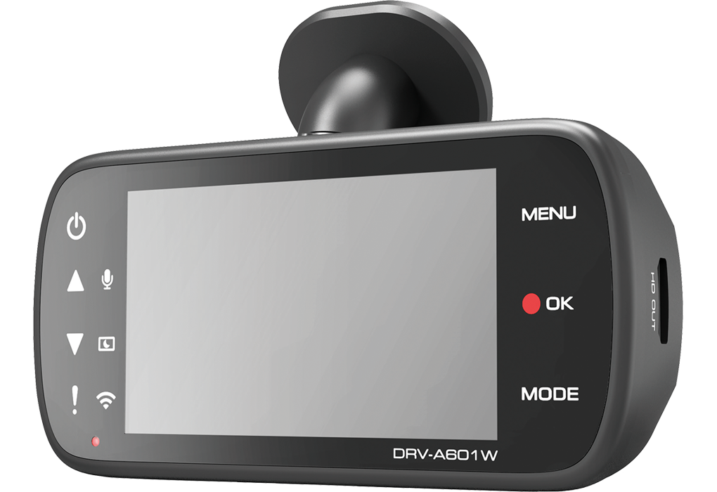 Kenwood DRV-A601W, vaizdo registratorius - Ekranas
