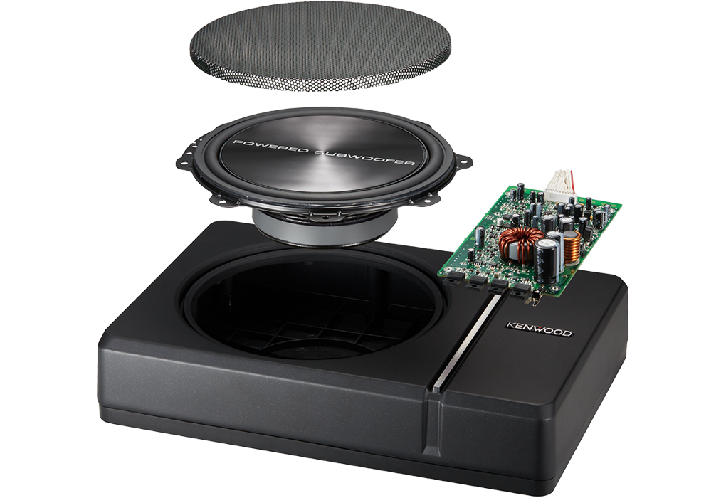 Kenwood KSC-PSW8, 150W kompaktiškas žemų dažnių garsiakalbis