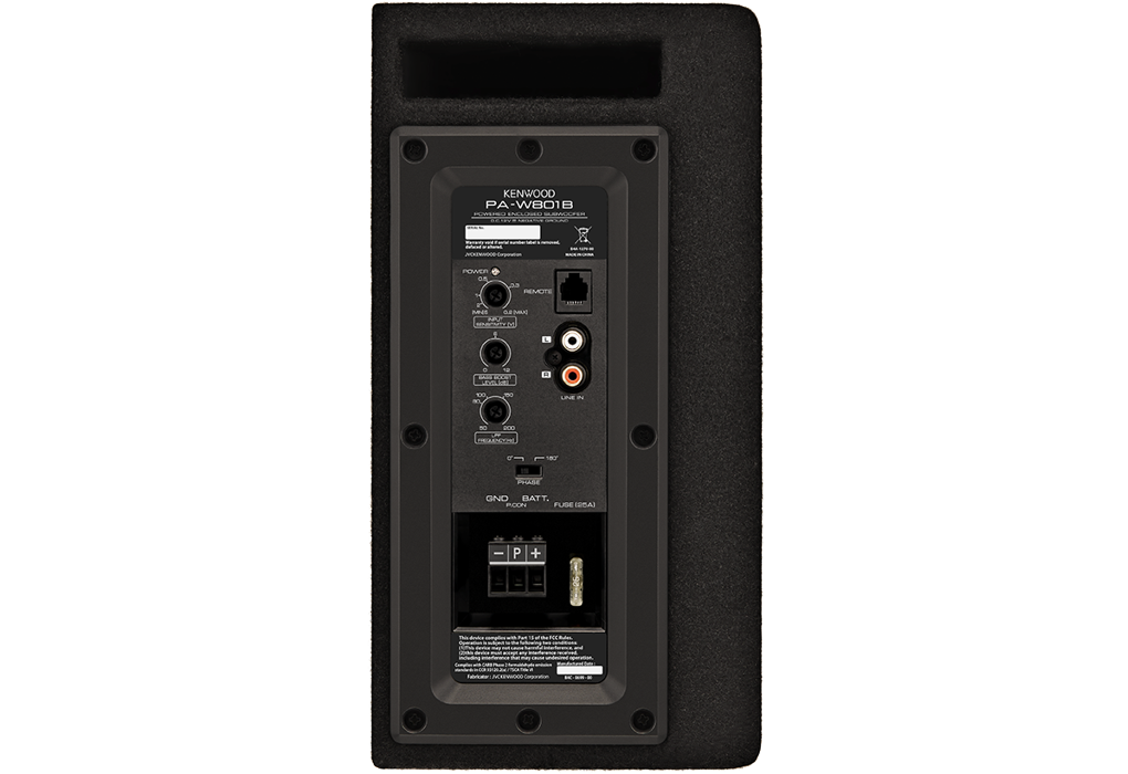 Kenwood PA-W801B, 400W žemų dažnių garsiakalbis automobiliui