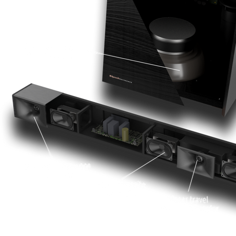 Klipsch Cinema 600, Soundbaras su žemų dažnių garso kolonėle - funkcionalumas