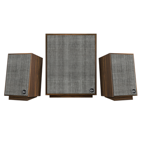 Klipsch ProMedia Heritage 2.1, multimedinė garsiakalbių sistema (įvairių spalvų)- Walnut