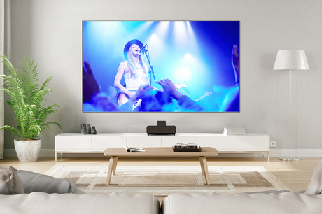 Epson ELPSC36 Laser TV 120", Projector screen for laser TV projector.