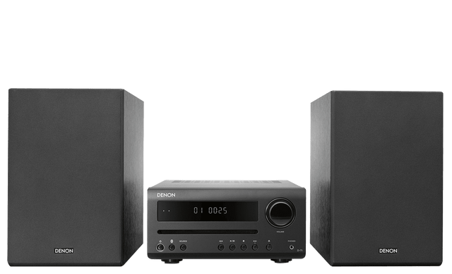 Denon D-T1, Stereo Radijo imtuvas su CD ir kolonėlėmis (įvairių spalvų)- juoda