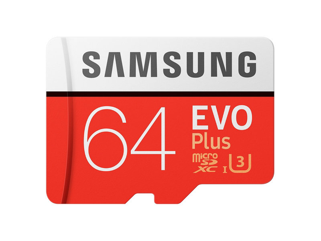 Atminties kortelė Samsung EVO+, 64GB microSDHC klasė 10 UHS-1 Vaizdo registratoriai - radarų detektoriai Samsung AUTOGARSAS.LT