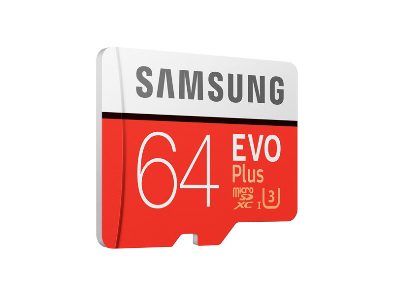 Atminties kortelė Samsung EVO+, 64GB microSDHC klasė 10 UHS-1 Vaizdo registratoriai - radarų detektoriai Samsung AUTOGARSAS.LT