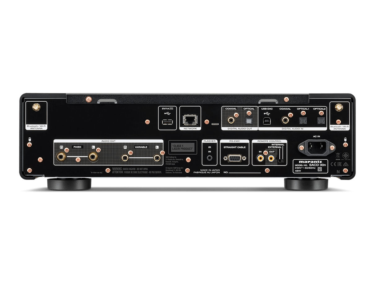 Marantz SACD 30n, Premium CD grotuvas - Galinė panelė su daugybe jungčių