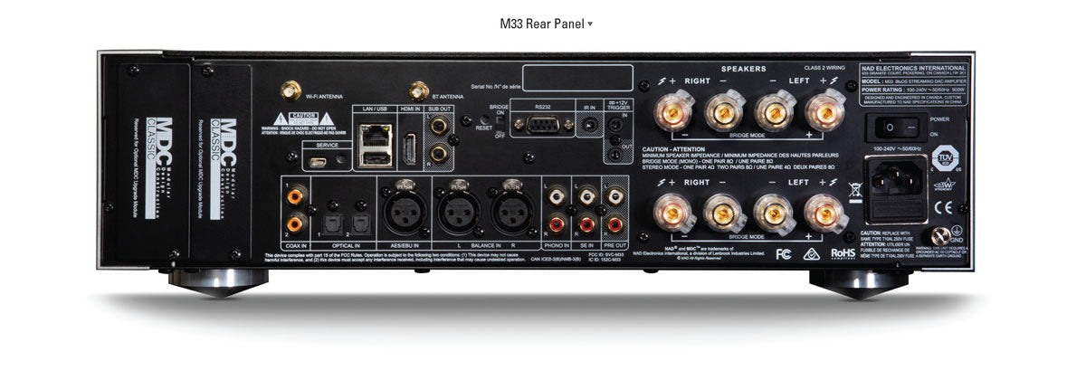 NAD M33, BluOS®DAC garso stiprintuvas su transliavimo funkcija - Galas