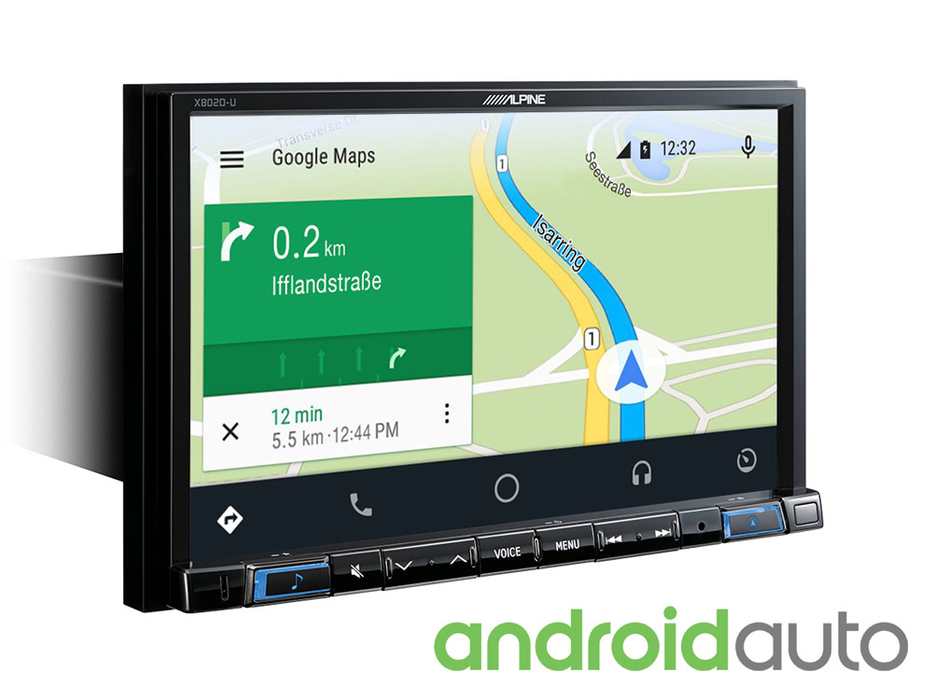 Pažangi navigacinė sistema Alpine X802D-U, 2-DIN, USB, HDMI, BLUETOOTH, Apple CarPlay ir Android Auto GPS navigacija Alpine AUTOGARSAS.LT