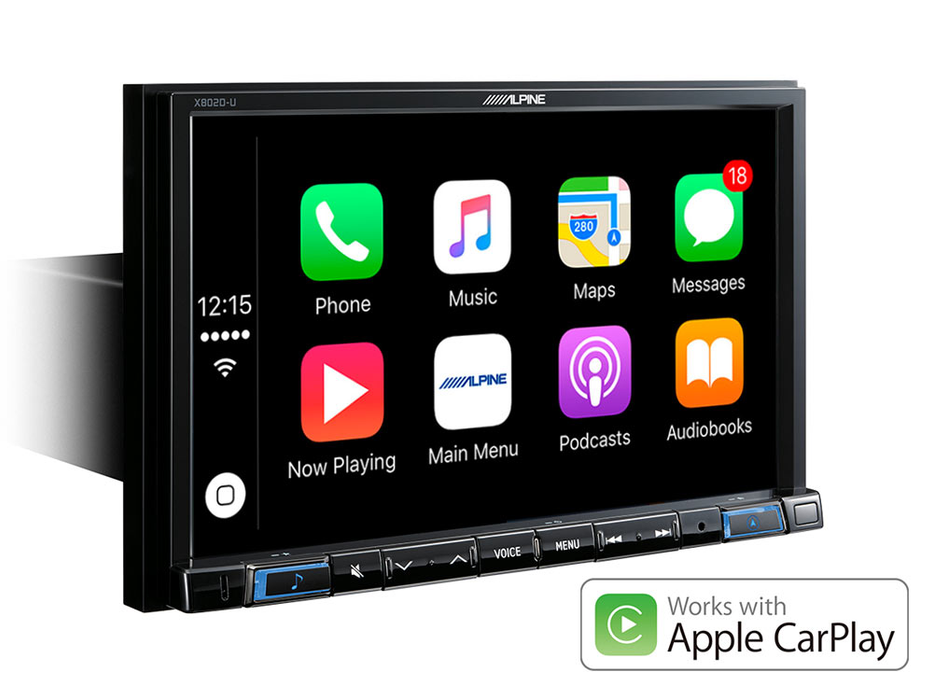 Pažangi navigacinė sistema Alpine X802D-U, 2-DIN, USB, HDMI, BLUETOOTH, Apple CarPlay ir Android Auto GPS navigacija Alpine AUTOGARSAS.LT