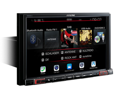 Pažangi navigacinė sistema Alpine X802D-U, 2-DIN, USB, HDMI, BLUETOOTH, Apple CarPlay ir Android Auto GPS navigacija Alpine AUTOGARSAS.LT