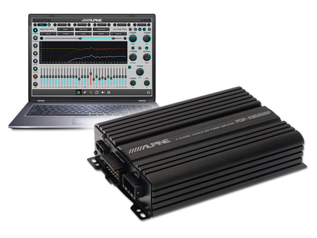 Alpine PDP-E802DSP, skaitmeninis stiprintuvas su DSP