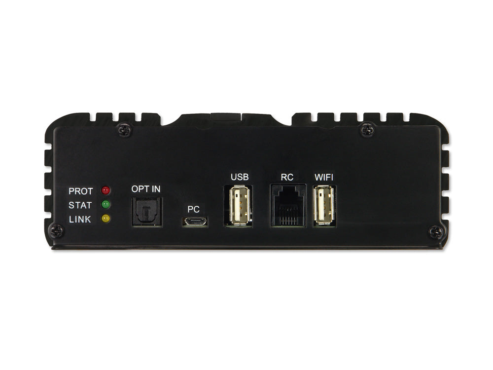 Alpine PDP-E802DSP, skaitmeninis stiprintuvas su DSP- jungtys