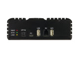 Alpine PDP-E802DSP, skaitmeninis stiprintuvas su DSP- jungtys
