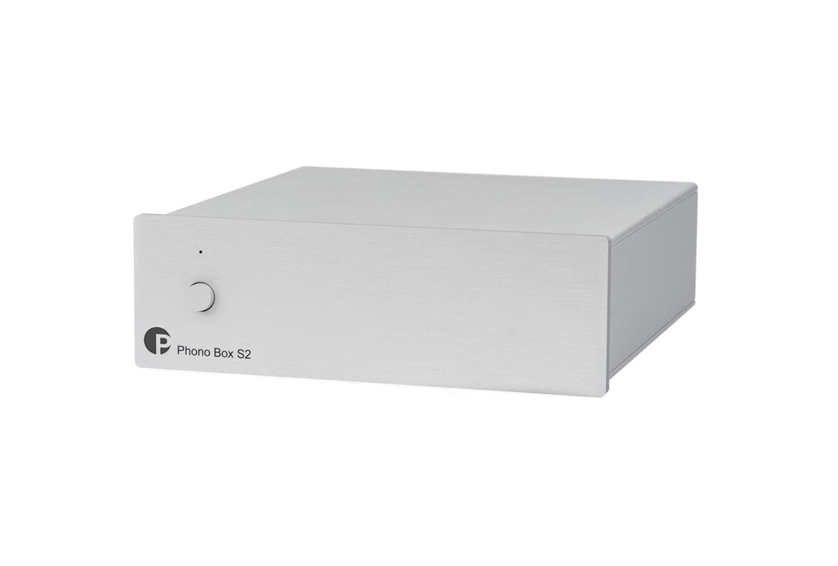 Pro-Ject PHONO BOX S2, MM/MC Pradinis Stiprintuvas (įvairių spalvų)- sidabrinė