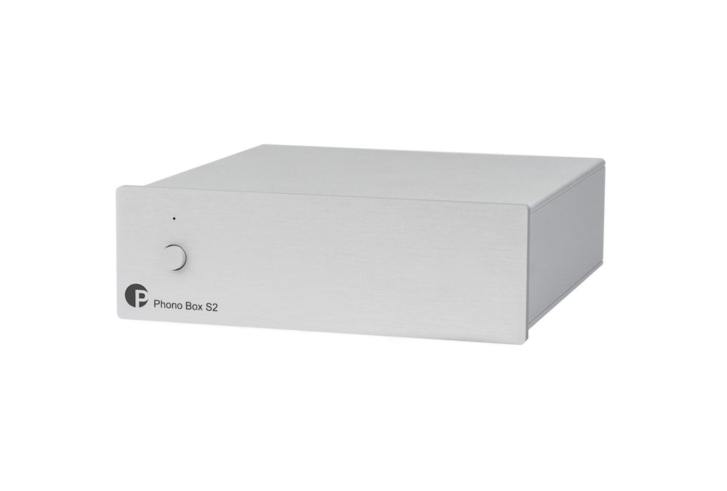 Pro-Ject PHONO BOX S2, MM/MC Pradinis Stiprintuvas (įvairių spalvų)- sidabrinė