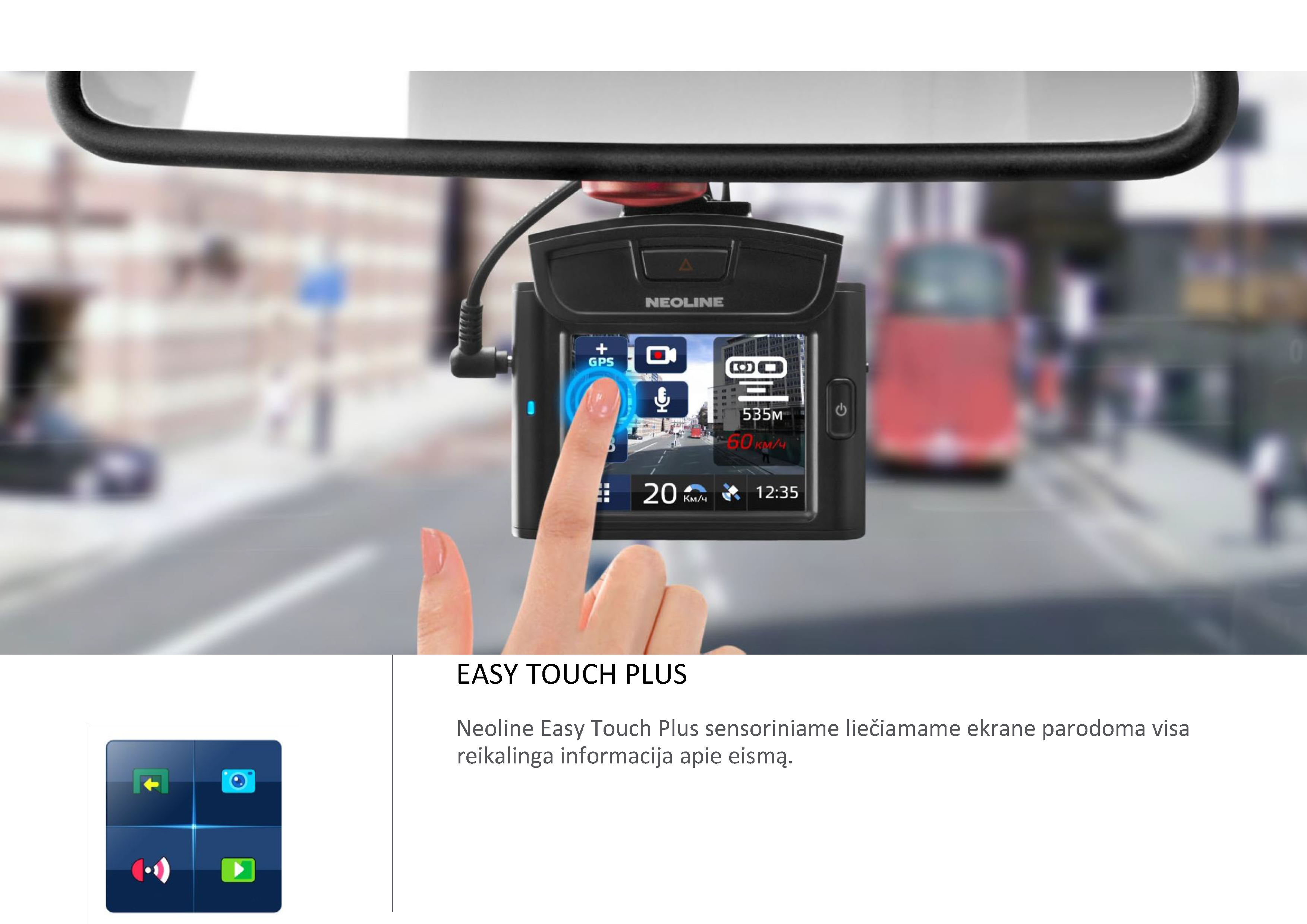 Radaro detektorius-Vaizdo registratorius Neoline X-COP 9700 LT kalba (+nemokamas montavimas) Vaizdo registratoriai - radarų detektoriai Neoline AUTOGARSAS.LT
