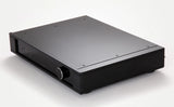 REGA ELEX MK4, integruotas stereo stiprintuvas - priekinė panelė su jungtimis ir garsumo ratuku