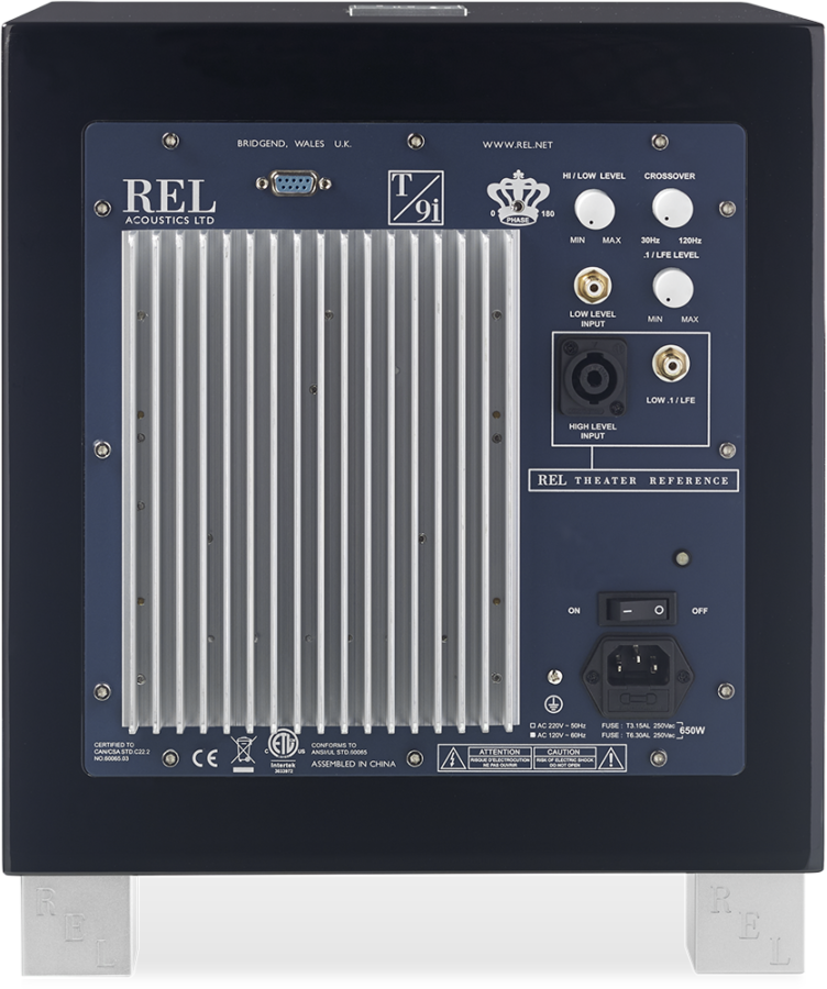 REL T/9i, žemų dažnių garso kolonėlė