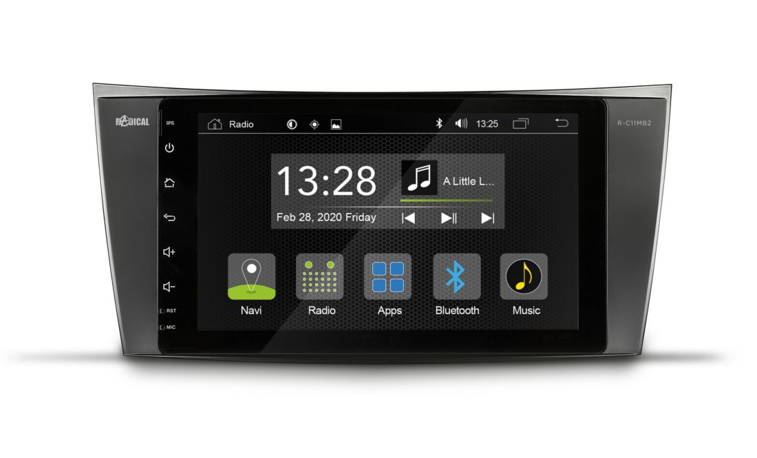 Radical R-C11MB2, Android multimedija Mercedes E-Class (W211, C219) automobiliams