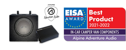 Alpine SPC-D84AT6-R, DSP automobilinio garso stiprintuvo bei žemų dažnių garso kolonėlės rinkinys- EISA