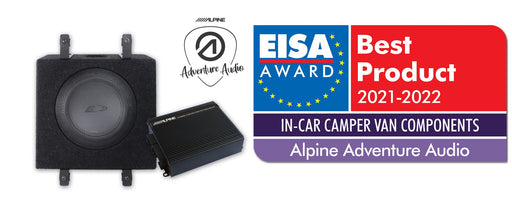 Alpine SPC-W84AS907-R, DSP automobilinio stiprintuvo bei žemų dažnių garso kolonėlės rinkinys- EISA