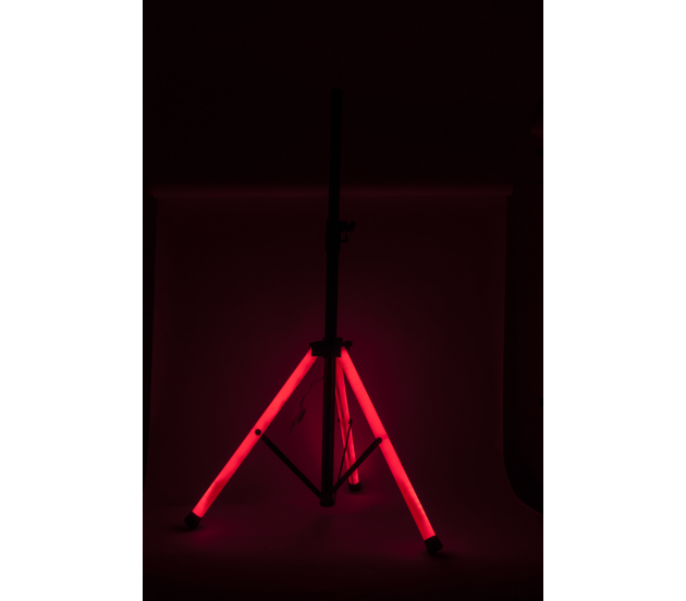 IBIZA Light & Sound SS03-LED, stovas garso kolonėliai su LED pašvietimu - Raudonas LED