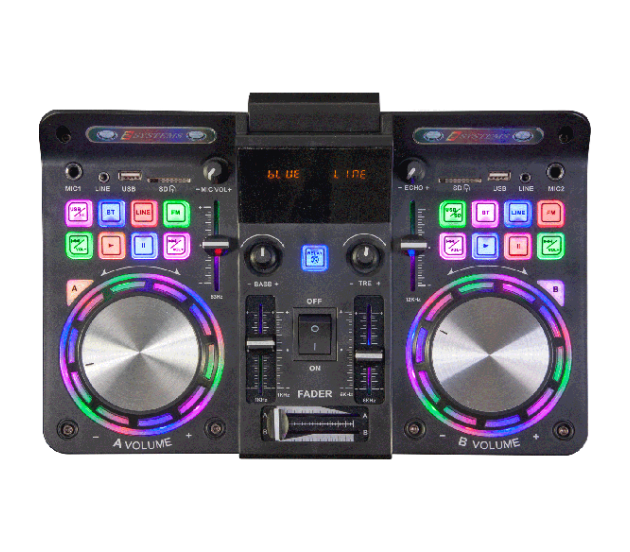 Ibiza Sound STANDUP18-MAX, garso sistema su LED šviesos efektu - mikseris