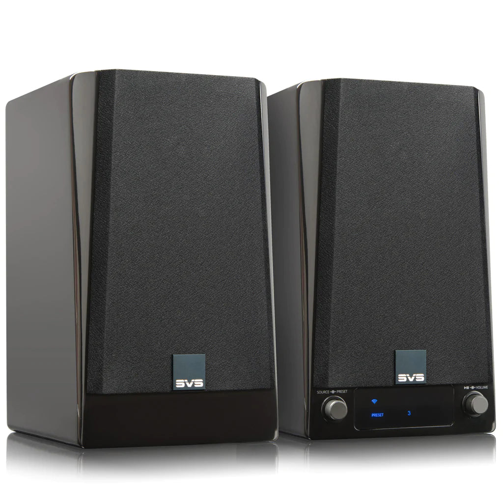 SVS Prime Wireless, belaidė 2.0 garso sistema - priekinė panelė su valdikliais