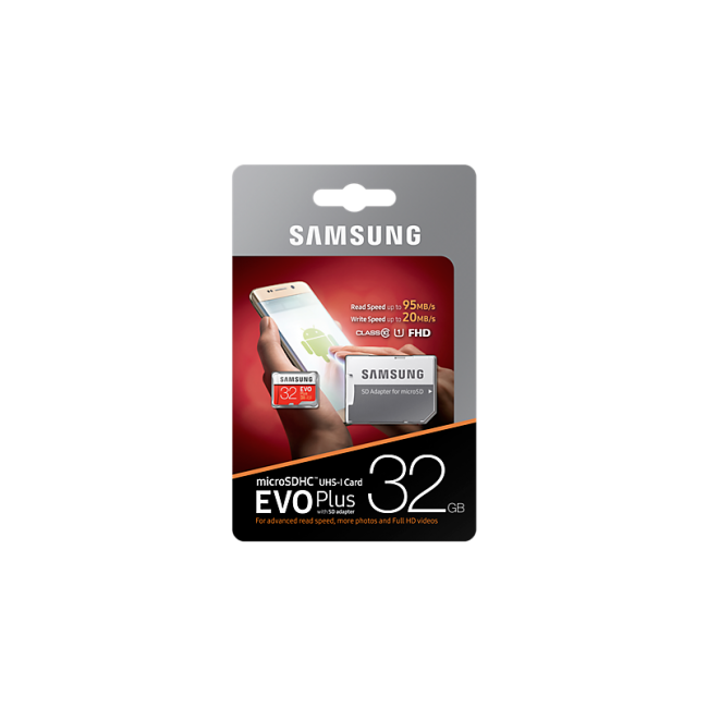 Atminties kortelė Samsung EVO+, 32GB microSDHC klasė 10 UHS-1 Vaizdo registratoriai - radarų detektoriai Samsung AUTOGARSAS.LT