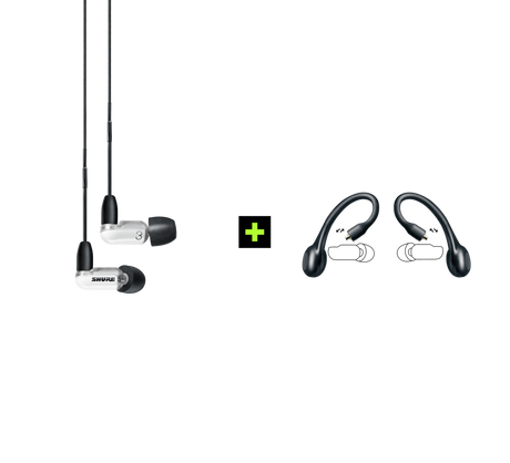 Shure AONIC 3 TRUE WIRELESS EARPHONE BUNDLE, Ausinių ir belaidžių ausinių adapterio rinkinys (įvairių spalvų)