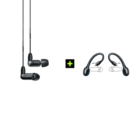 Shure AONIC 3 TRUE WIRELESS EARPHONE BUNDLE, Ausinių ir belaidžių ausinių adapterio rinkinys (įvairių spalvų)
