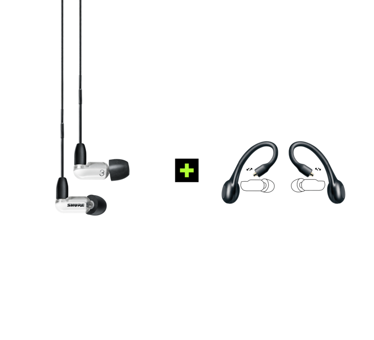 Shure AONIC 3 TRUE WIRELESS, belaidžių In-Ear tipo ausinių rinkinys su išorinių garsų slopinimo funkcija
