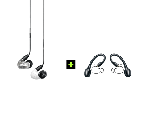 Shure AONIC 4 TRUE WIRELESS EARPHONE BUNDLE, Ausinių ir belaidžių ausinių adapterio rinkinys (įvairių spalvų)