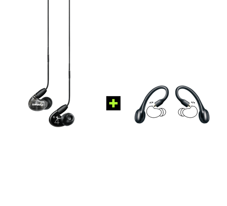 Shure AONIC 4 TRUE WIRELESS EARPHONE BUNDLE, Ausinių ir belaidžių ausinių adapterio rinkinys (įvairių spalvų)