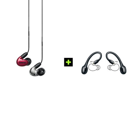 Shure AONIC 5 TRUE WIRELESS EARPHONE BUNDLE, Ausinių ir belaidžių ausinių adapterio rinkinys (įvairių spalvų)