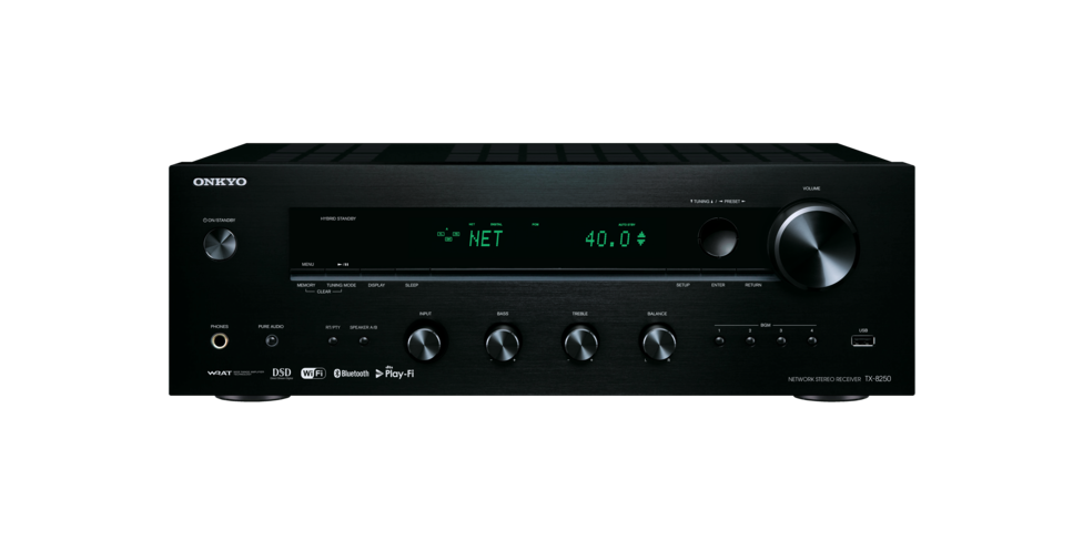 Tinklinis stereo resyveris Onkyo TX-8250 2.1, 2x180W, USB, Bluetooth, Wi-Fi,  AirPlay Stereo Onkyo AUTOGARSAS.LT