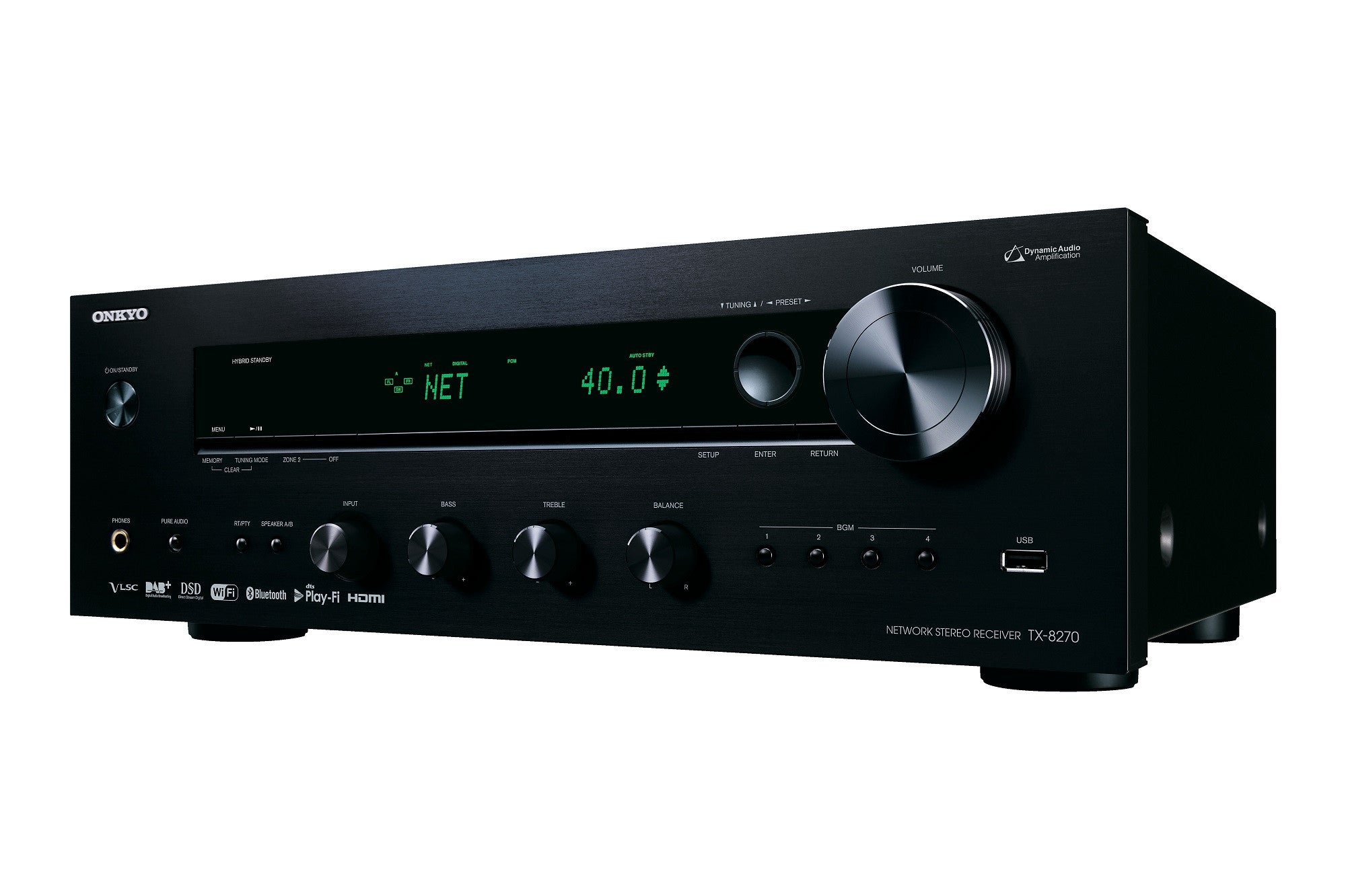 Tinklinis stereo resyveris Onkyo TX-8270 2.1, 2x240W HDMI komutacija Stiprintuvai Onkyo AUTOGARSAS.LT